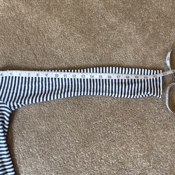 Madewell Women's Striped Long Sleeve Knot-Front Shirt Everyday Linen Blend Small - Picture 8 of 8